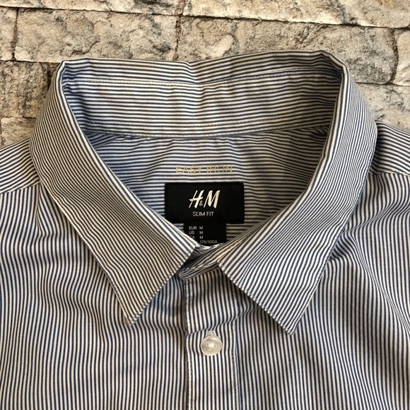 H&M Easy Iron Sim Fit Top M - Picture 5 of 8